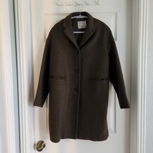 Everlane Cocoon Coat in Peat